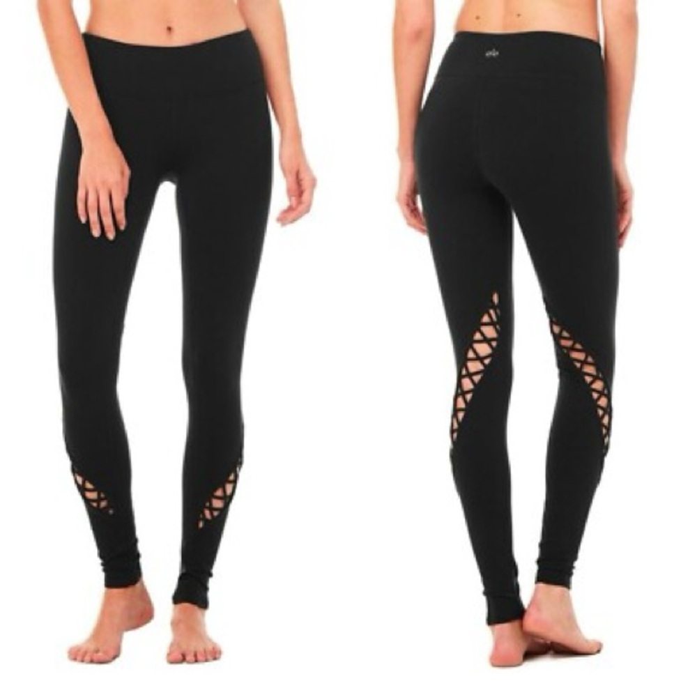 Alo Yoga Entwine Black Leggings